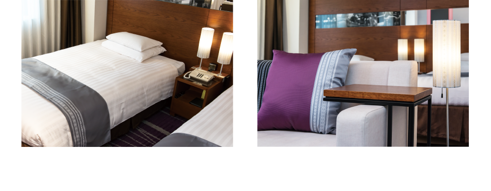 2017年、博多のホテルのリニューアル時に採用